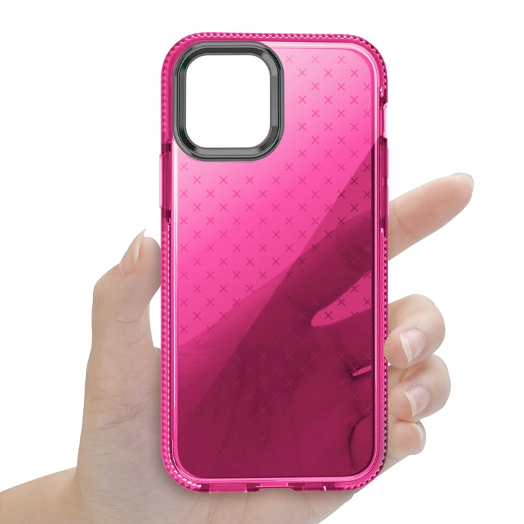 For iPhone 12 / 12 Pro Shockproof Grid Texture TPU Protective Case