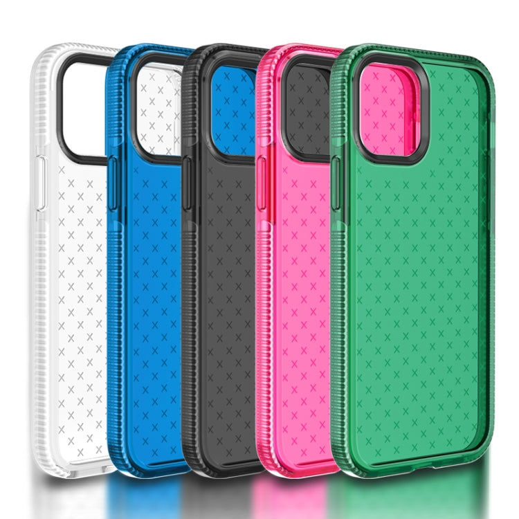 For iPhone 12 / 12 Pro Shockproof Grid Texture TPU Protective Case
