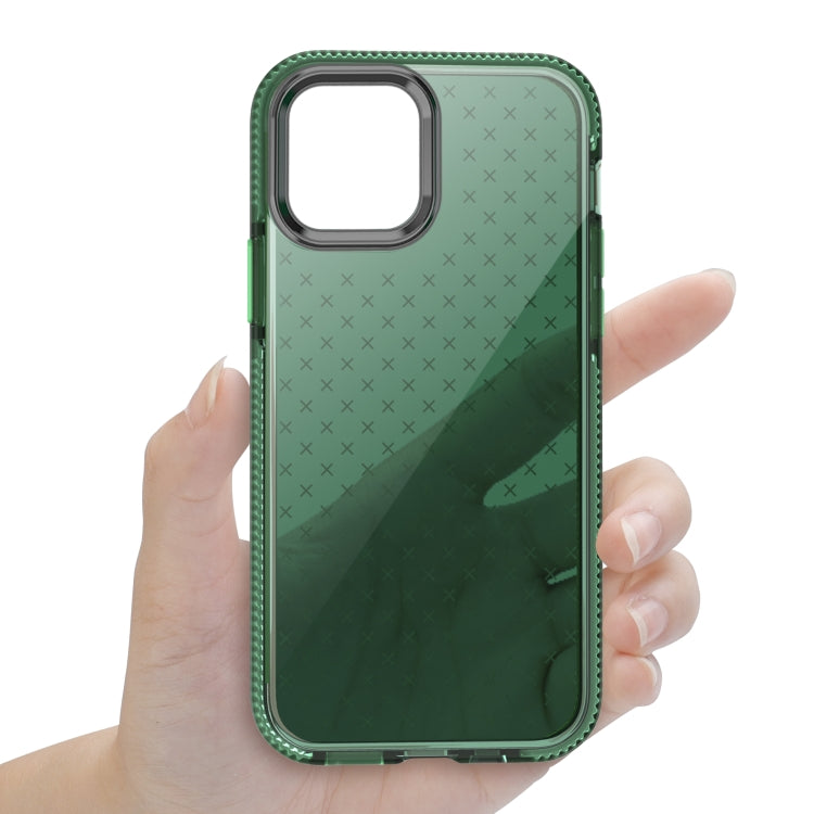 For iPhone 12 Pro Max Shockproof Grid Texture TPU Protective Case
