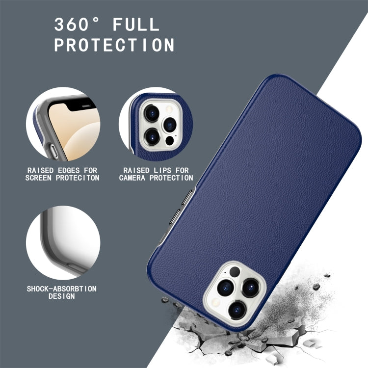 For iPhone 12 mini Business Style PU + PC Protective Case