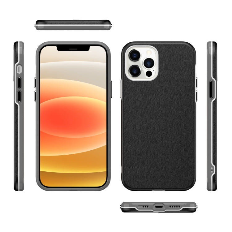For iPhone 12 mini Business Style PU + PC Protective Case
