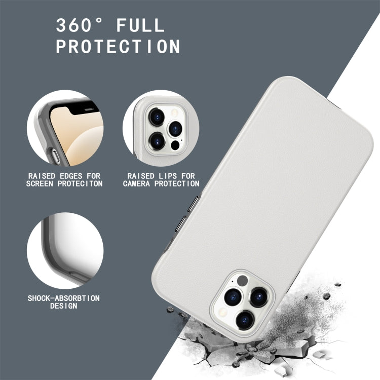 For iPhone 12 mini Business Style PU + PC Protective Case