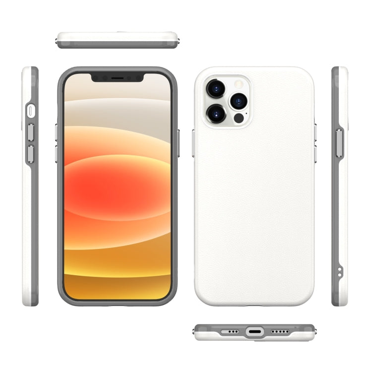 For iPhone 12 mini Business Style PU + PC Protective Case