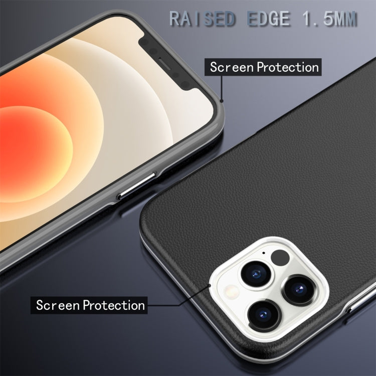 For iPhone 12 / 12 Pro Business Style PU + PC Protective Case