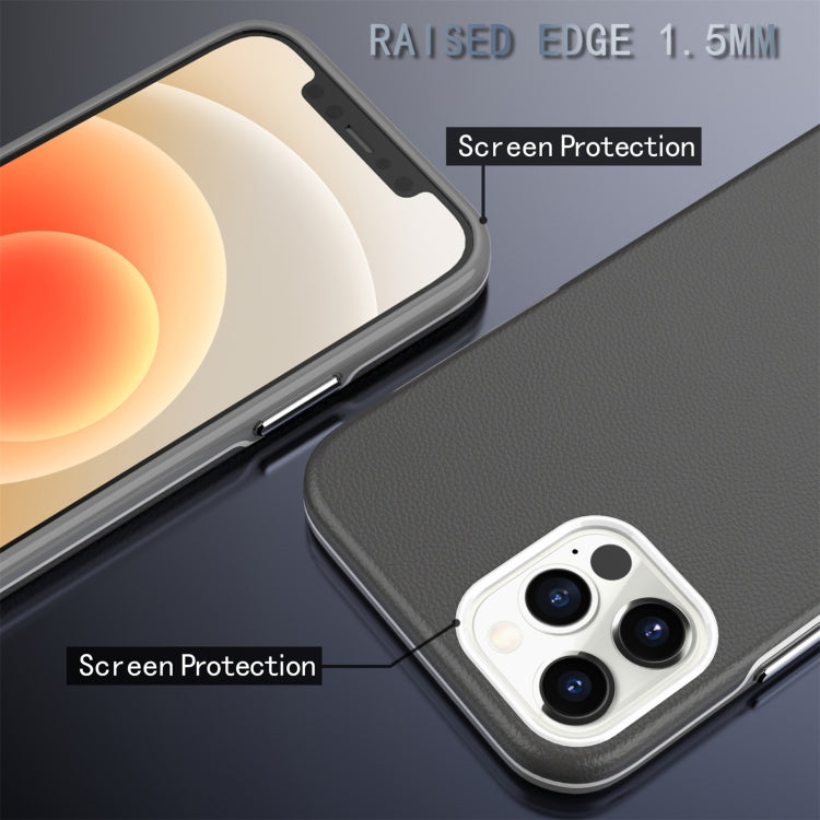 For iPhone 12 / 12 Pro Business Style PU + PC Protective Case