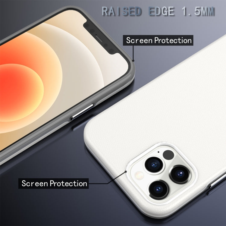 For iPhone 12 / 12 Pro Business Style PU + PC Protective Case
