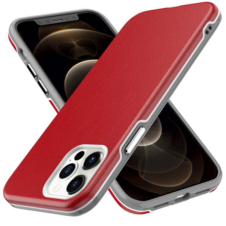 For iPhone 12 / 12 Pro Business Style PU + PC Protective Case