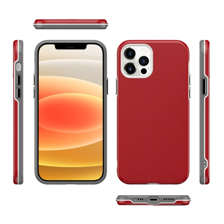 For iPhone 12 / 12 Pro Business Style PU + PC Protective Case