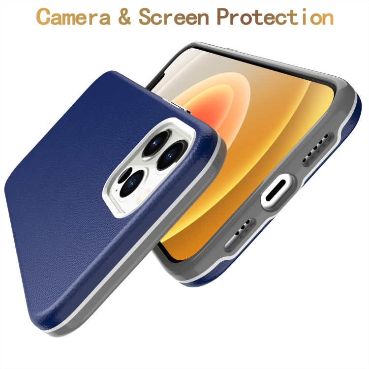 For iPhone 12 Pro Max Business Style PU + PC Protective Case
