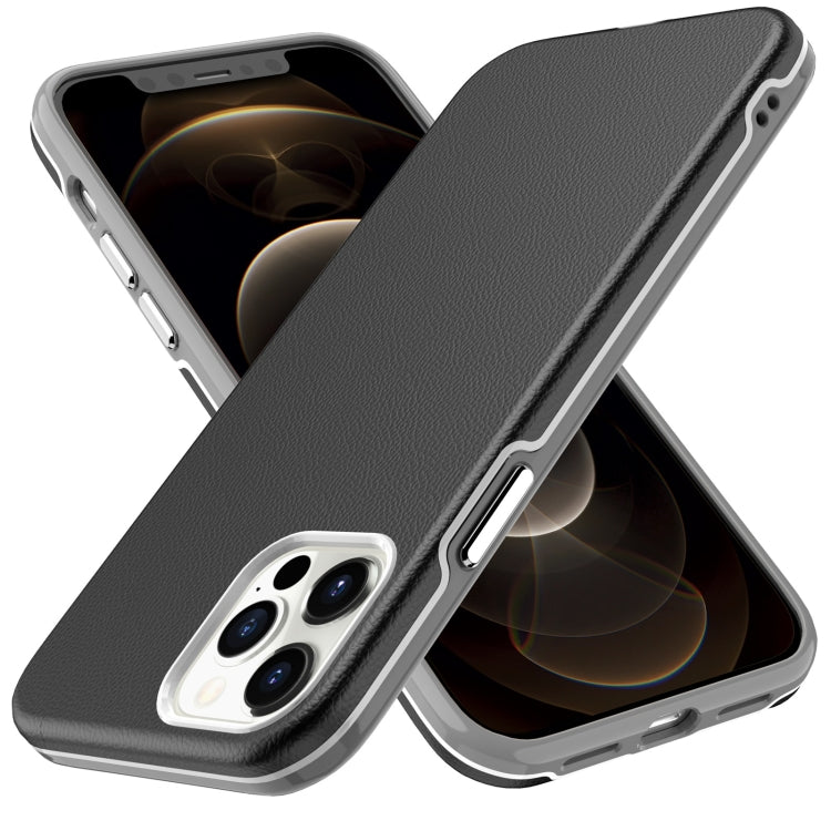 For iPhone 12 Pro Max Business Style PU + PC Protective Case