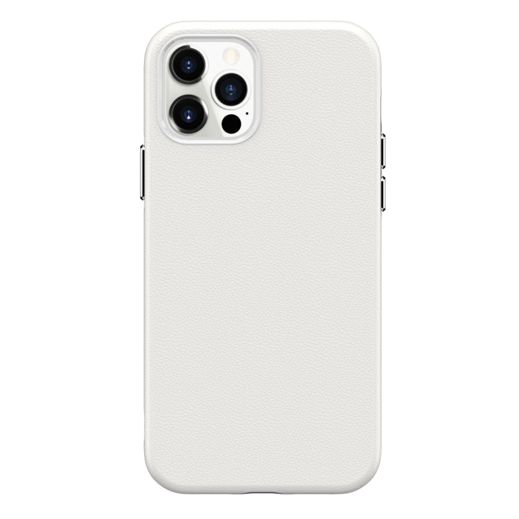 For iPhone 12 Pro Max Business Style PU + PC Protective Case