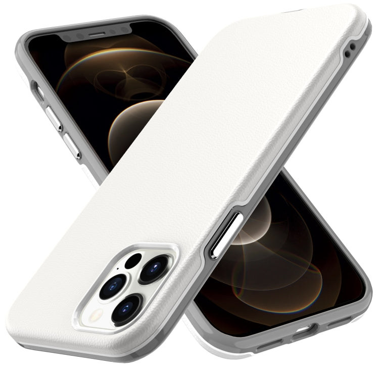 For iPhone 12 Pro Max Business Style PU + PC Protective Case