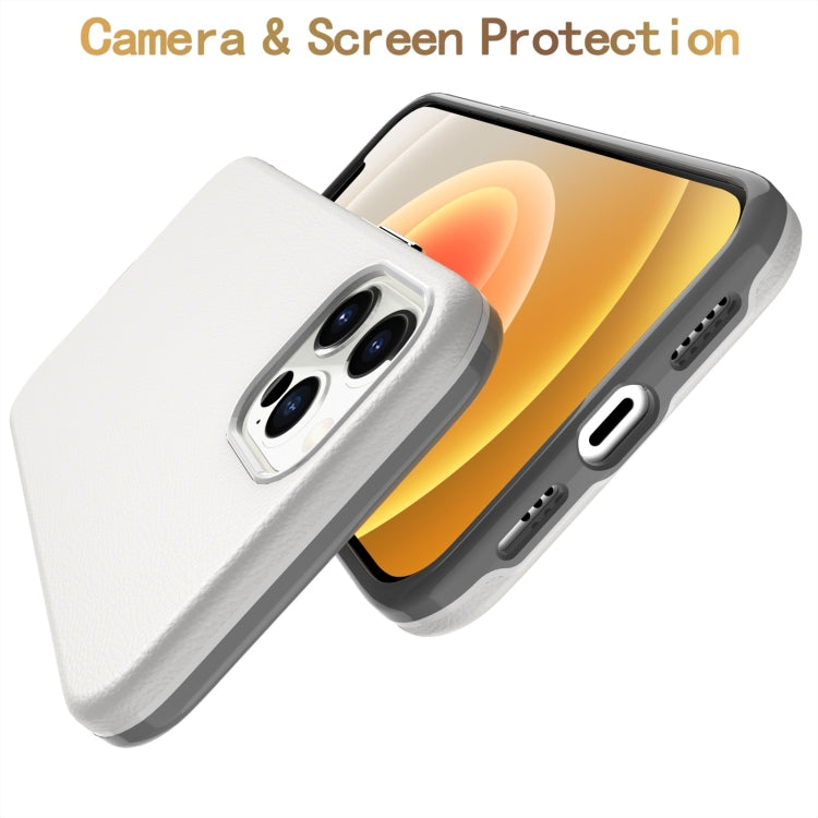 For iPhone 12 Pro Max Business Style PU + PC Protective Case