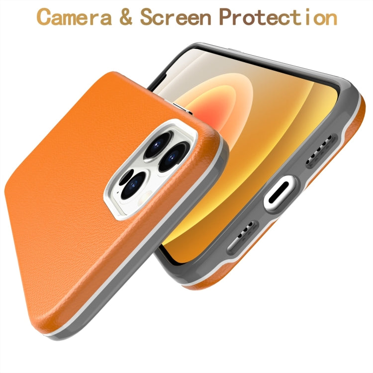For iPhone 12 Pro Max Business Style PU + PC Protective Case