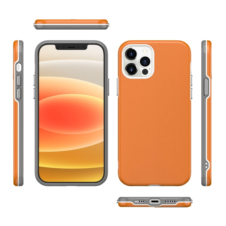 For iPhone 12 Pro Max Business Style PU + PC Protective Case