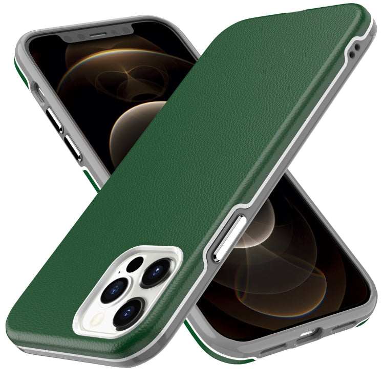 For iPhone 12 Pro Max Business Style PU + PC Protective Case