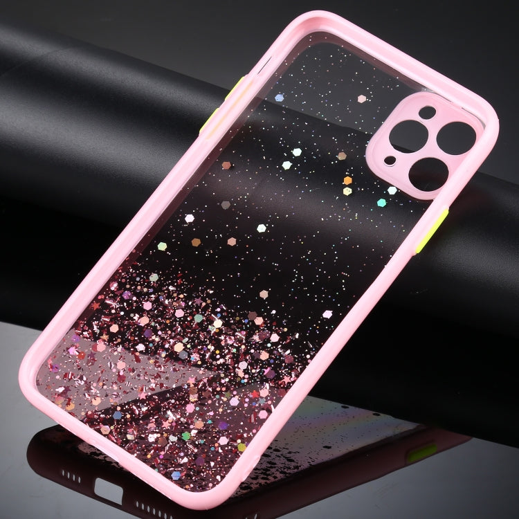 For iPhone 11 Gradient Glitter Powder Shockproof Protective Case