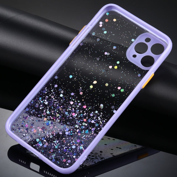 For iPhone 11 Gradient Glitter Powder Shockproof Protective Case