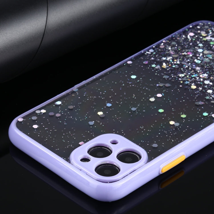 For iPhone 11 Gradient Glitter Powder Shockproof Protective Case