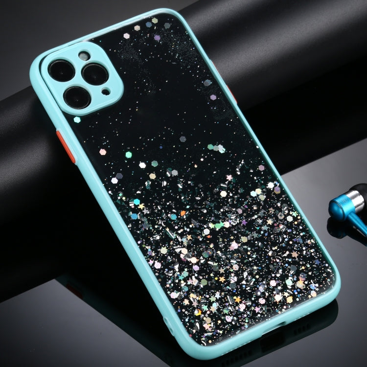 For iPhone 11 Gradient Glitter Powder Shockproof Protective Case