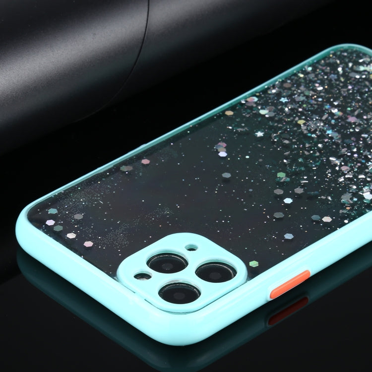 For iPhone 11 Gradient Glitter Powder Shockproof Protective Case