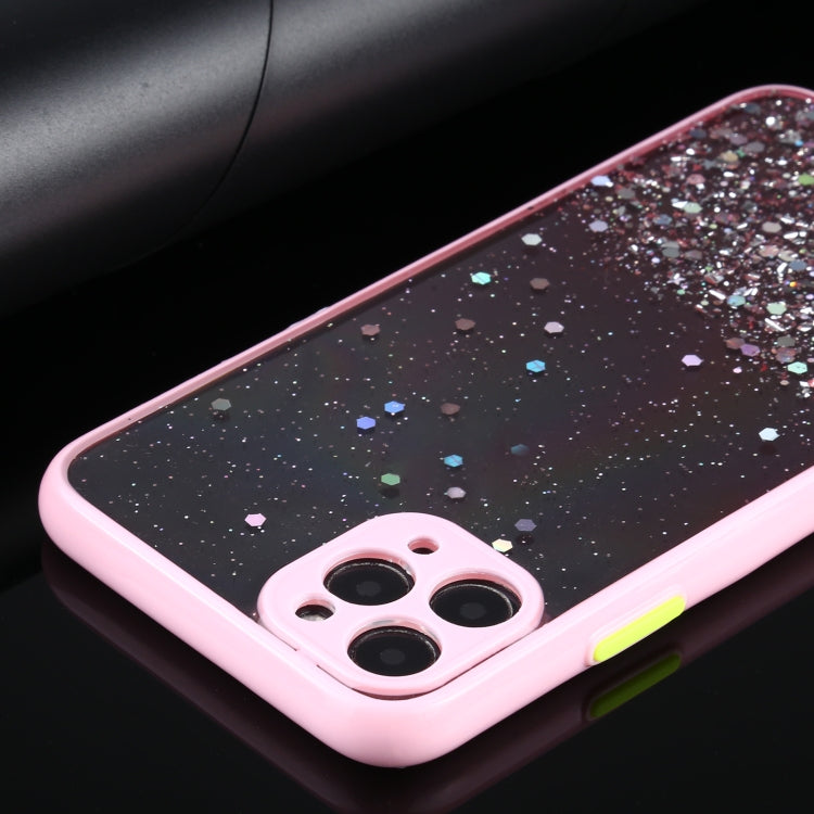 For iPhone 11 Pro Gradient Glitter Powder Shockproof Protective Case