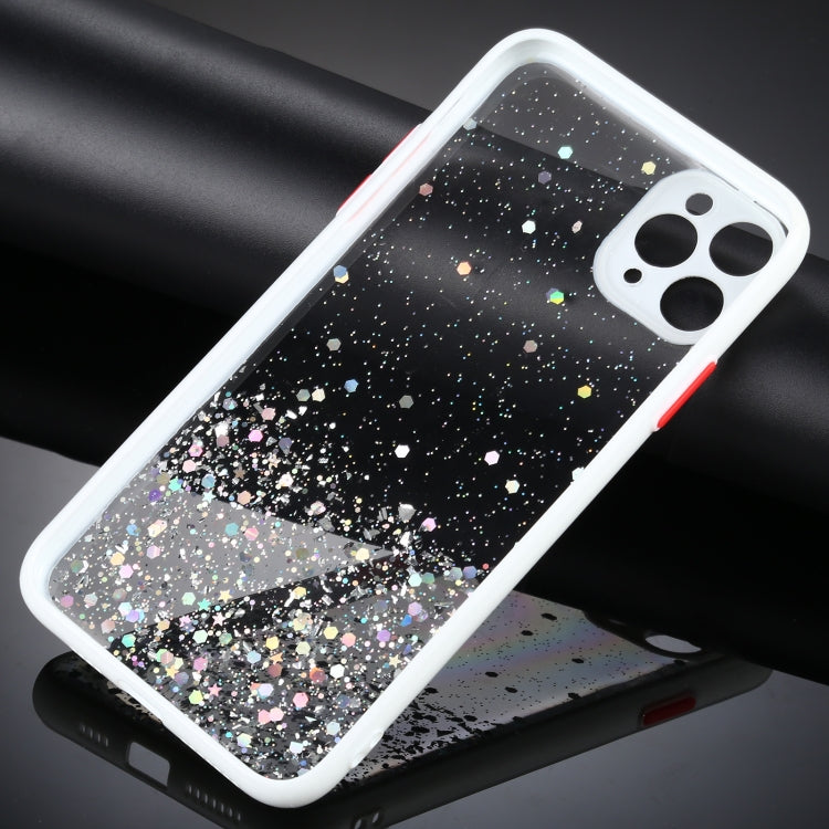 For iPhone 11 Pro Max Gradient Glitter Powder Shockproof Protective Case