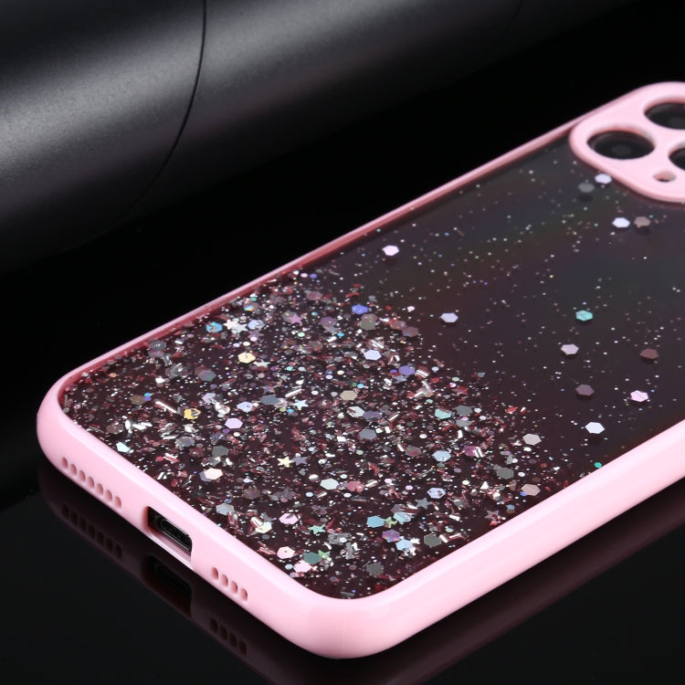 For iPhone 12 Pro Gradient Glitter Powder Shockproof Protective Case