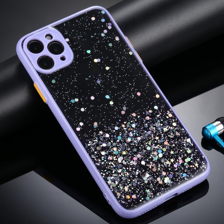 For iPhone 12 Pro Gradient Glitter Powder Shockproof Protective Case