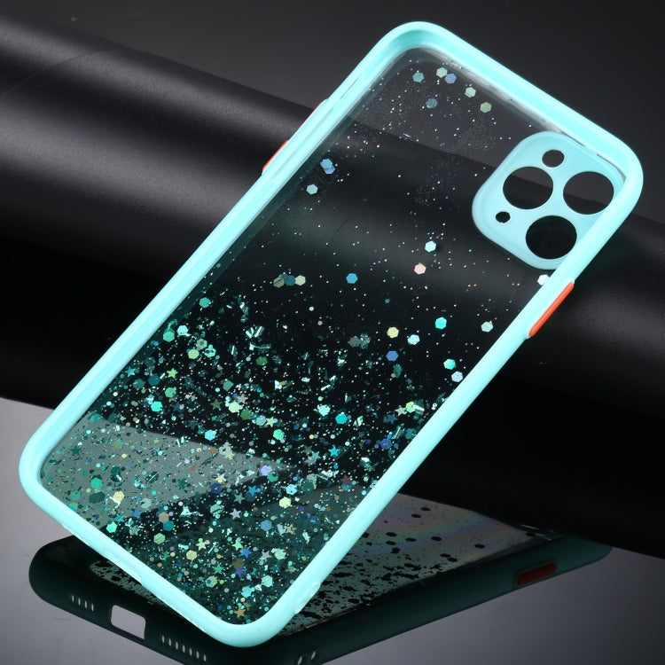 For iPhone 12 Pro Gradient Glitter Powder Shockproof Protective Case
