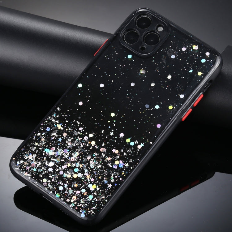 For iPhone 12 Pro Max Gradient Glitter Powder Shockproof Protective Case