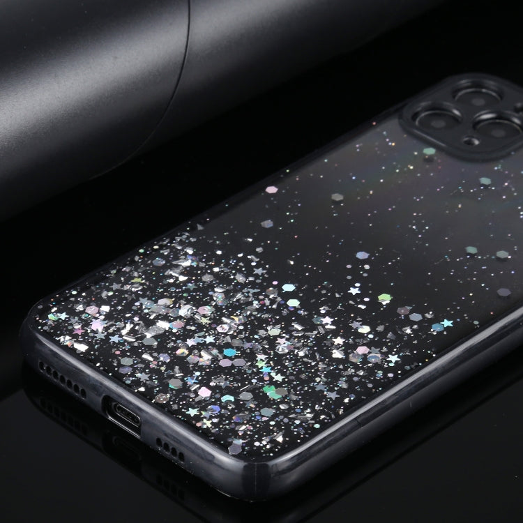 For iPhone 12 Pro Max Gradient Glitter Powder Shockproof Protective Case