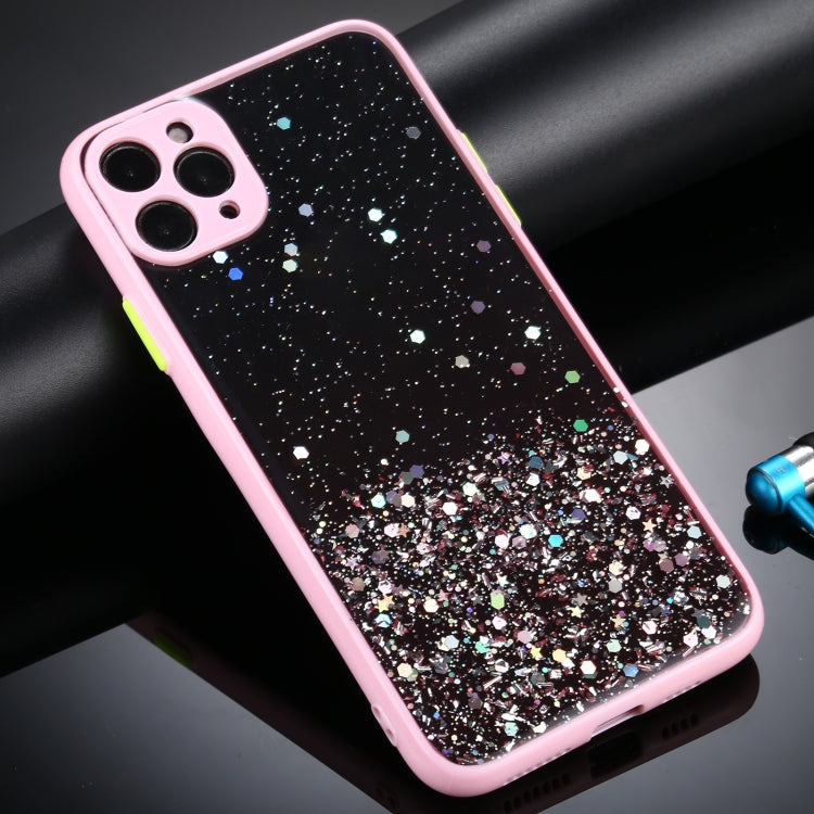 For iPhone 12 Pro Max Gradient Glitter Powder Shockproof Protective Case
