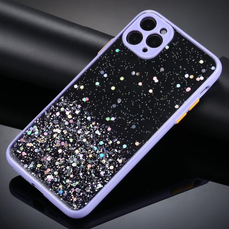 For iPhone 12 Pro Max Gradient Glitter Powder Shockproof Protective Case
