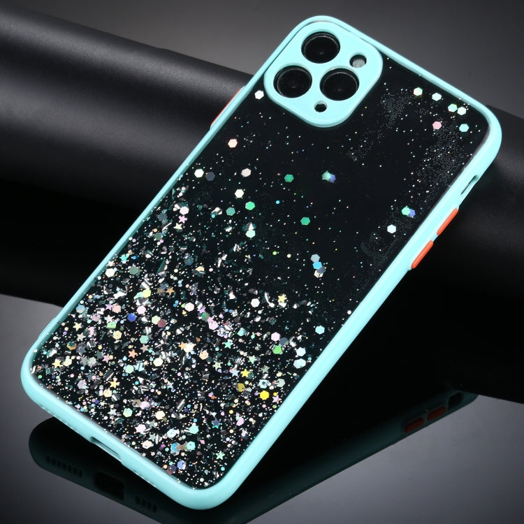 For iPhone 12 Pro Max Gradient Glitter Powder Shockproof Protective Case