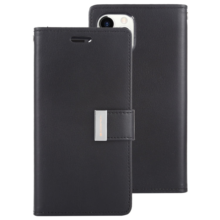 For iPhone 11 Pro Max MERCURY GOOSPERY RICH DIARY Crazy Horse Texture Horizontal Flip Leather Case  with Holder & Card Slots & Wallet