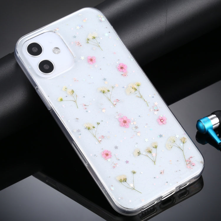 For iPhone 11 Gypsophila Flowers Pattern TPU Protective Case