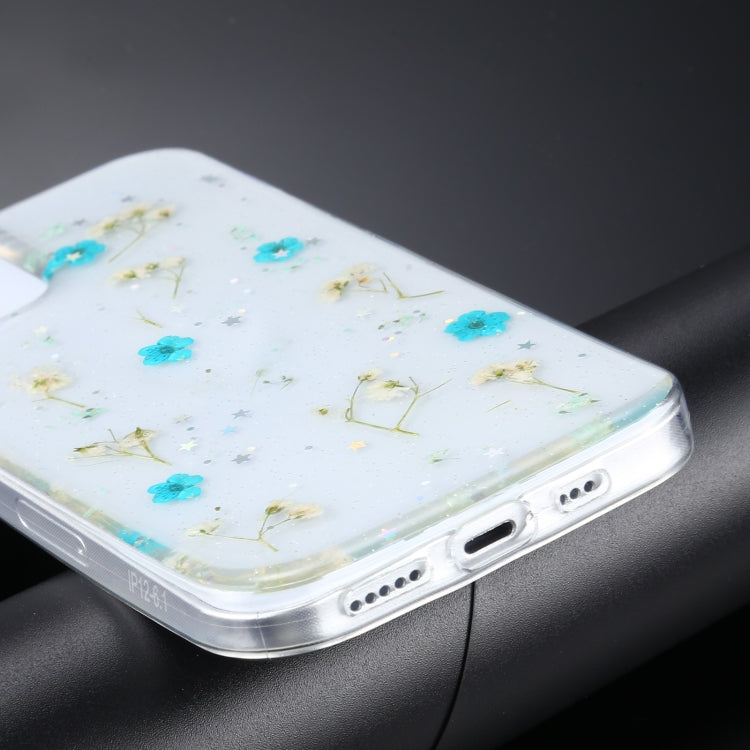 For iPhone 11 Pro Max Gypsophila Flowers Pattern TPU Protective Case