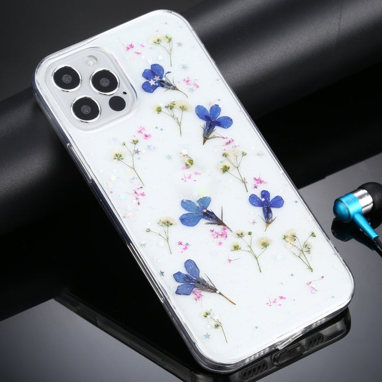 For iPhone 11 Pro Max Gypsophila Flowers Pattern TPU Protective Case