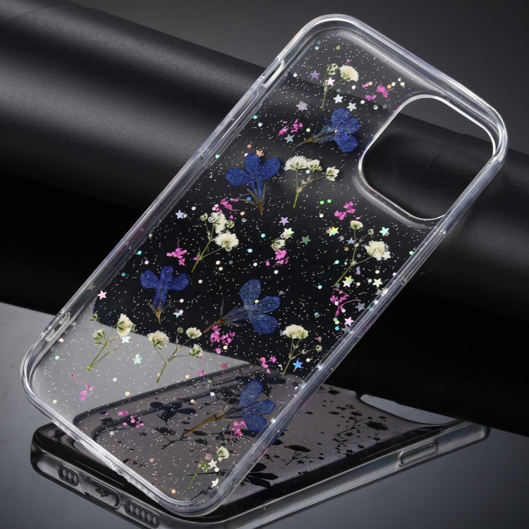 For iPhone 11 Pro Max Gypsophila Flowers Pattern TPU Protective Case