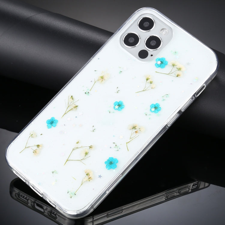 For iPhone 12 / 12 Pro Gypsophila Flowers Pattern TPU Protective Case