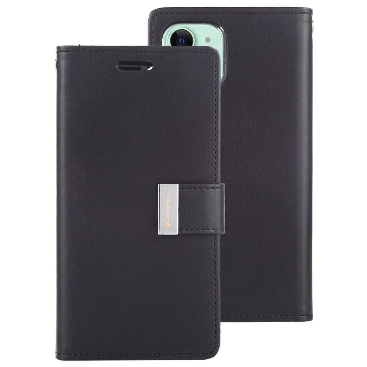 For iPhone 11 MERCURY GOOSPERY RICH DIARY Crazy Horse Texture Horizontal Flip Leather Case  with Holder & Card Slots & Wallet
