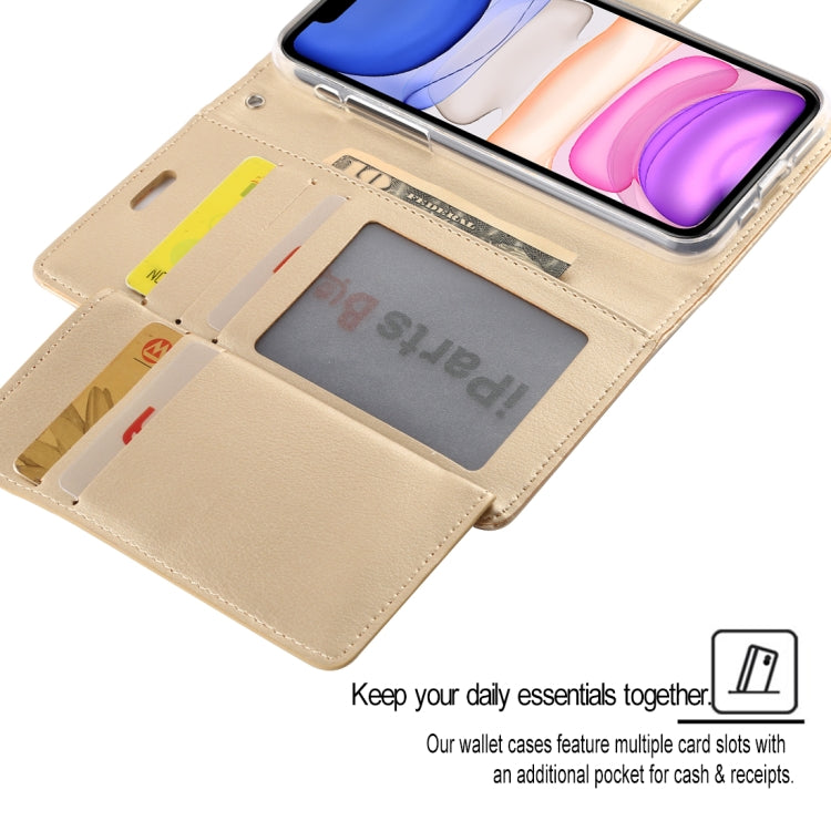 For iPhone 11 MERCURY GOOSPERY RICH DIARY Crazy Horse Texture Horizontal Flip Leather Case  with Holder & Card Slots & Wallet