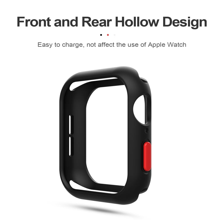 Silicone Frame Protective Case For Apple Watch Series 6 & SE & 5 & 4 44mm