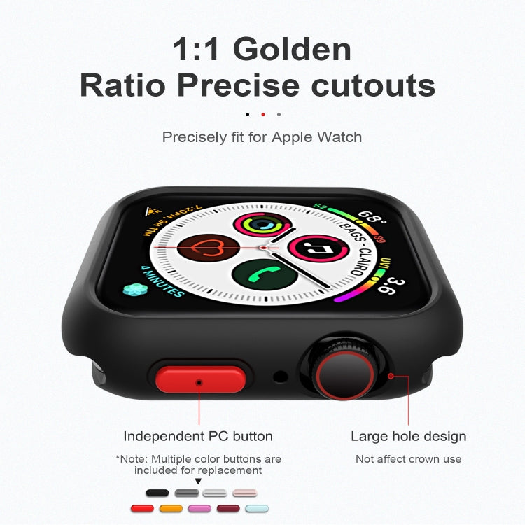 Silicone Frame Protective Case For Apple Watch Series 6 & SE & 5 & 4 44mm