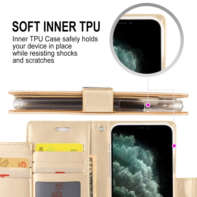 For iPhone 11 Pro MERCURY GOOSPERY RICH DIARY Crazy Horse Texture Horizontal Flip Leather Case  with Holder & Card Slots & Wallet