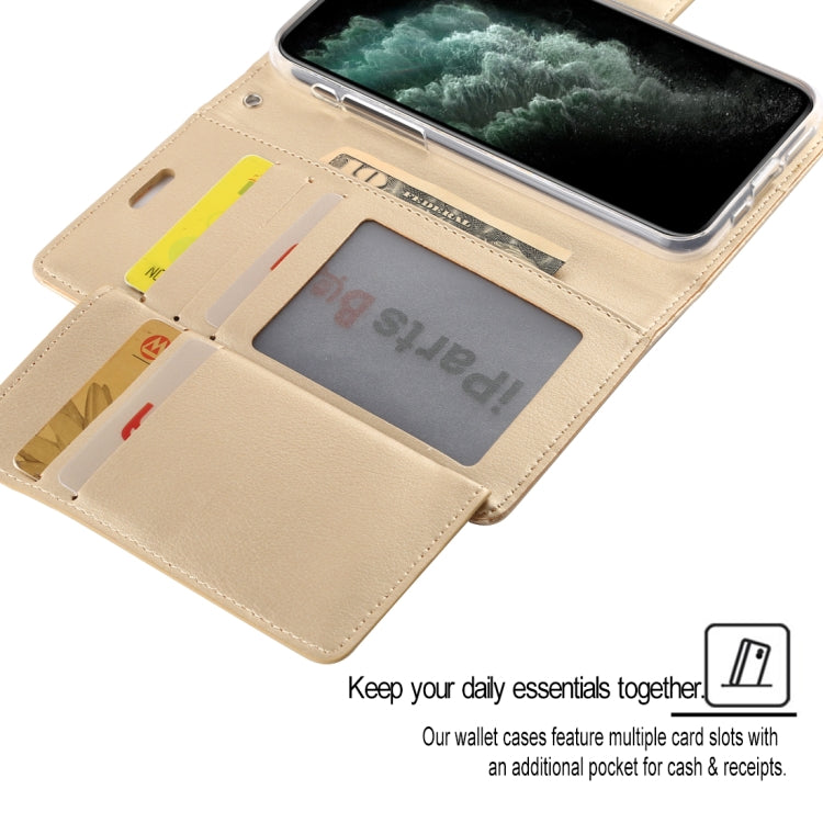 For iPhone 11 Pro MERCURY GOOSPERY RICH DIARY Crazy Horse Texture Horizontal Flip Leather Case  with Holder & Card Slots & Wallet