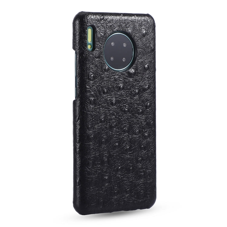 For Huawei Mate 30 Ostrich Texture Head-layer Cowhide Leather Back Cover Case