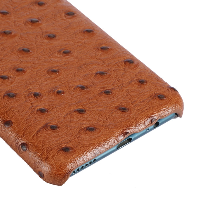 For Huawei Mate 30 Ostrich Texture Head-layer Cowhide Leather Back Cover Case