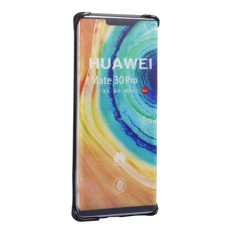 For Huawei Mate 30 Pro Ostrich Texture Head-layer Cowhide Leather Back Cover Case